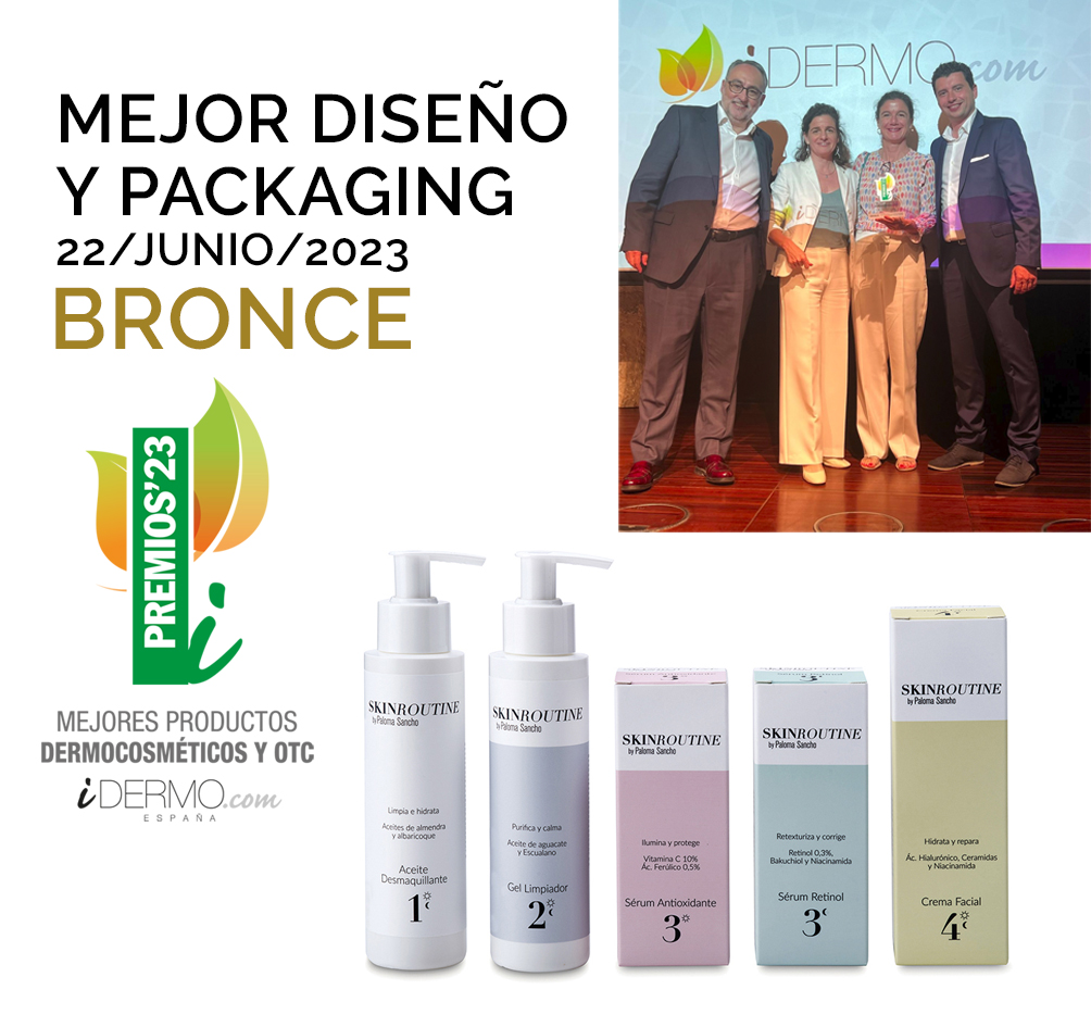 Ganadores del bronce en la categoría de Mejor Diseño y Packaging en los Premios iDermo 2023